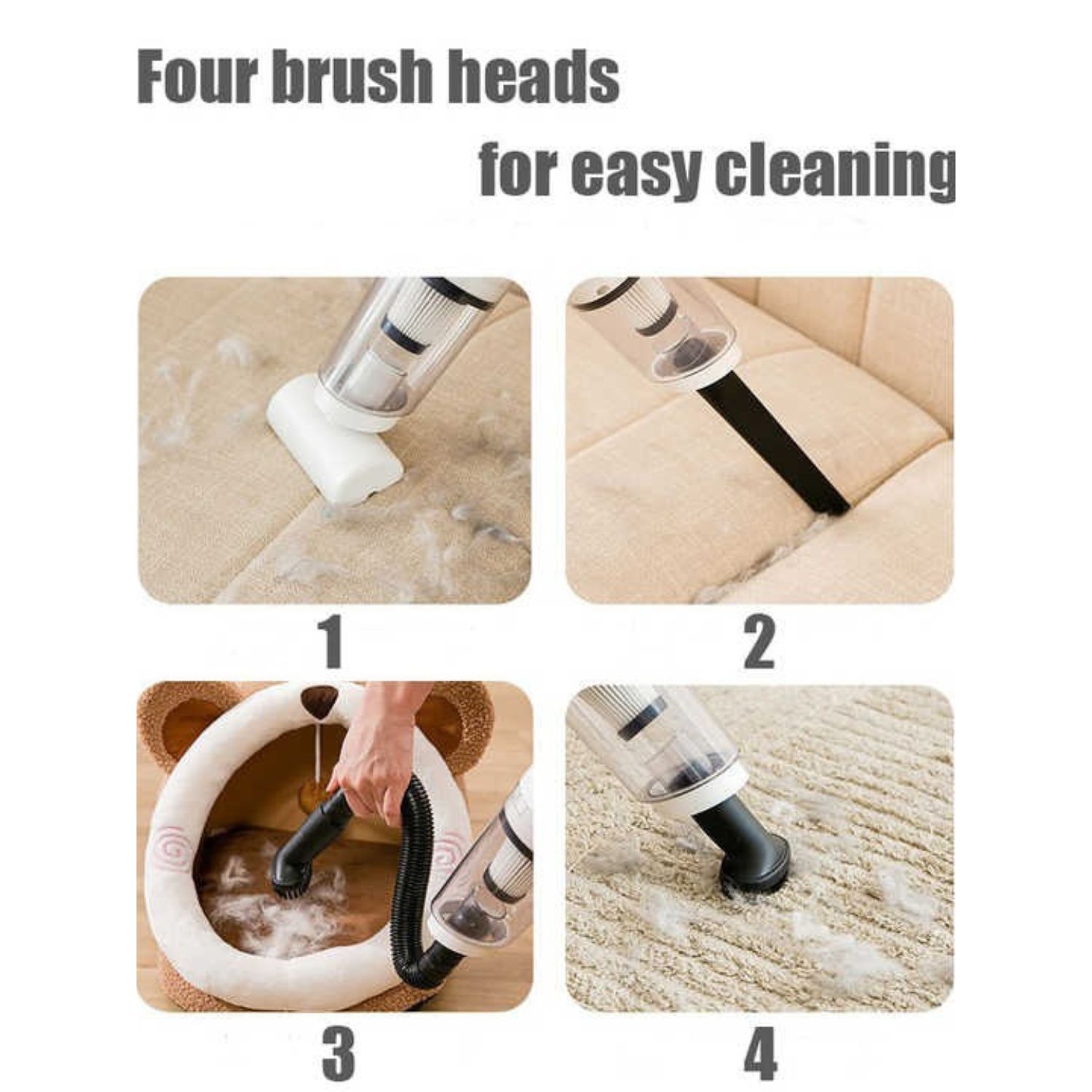 MOCATT 2-in-1 Cordless Vacuum: Lightweight, powerful suction, easy to use, ideal for home and car cleaning.