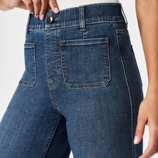 🔥Last Day 50% OFF🔥Tummy Control Cropped Wide-Leg Jeans