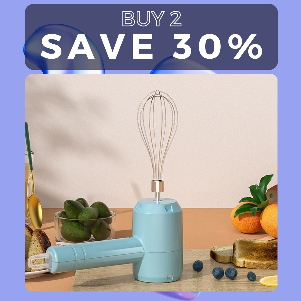 🍰 Mini Electric Handheld Whisk – Wireless Mixer for Effortless Egg & Cream Blending! 🥚✨