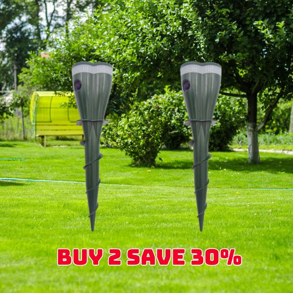 🌸Big Sale 50% OFF🌸 Solar Powered Waterproof Screw Mole Repellent