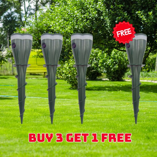🌸Big Sale 50% OFF🌸 Solar Powered Waterproof Screw Mole Repellent