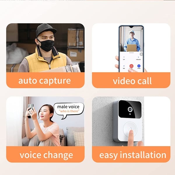 Wireless Video Doorbell With Camera