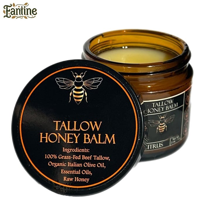 🍃Skin Care Hot Sale 49% OFF - Organic Grass-Fed Beef Tallow Balm with Raw Honey