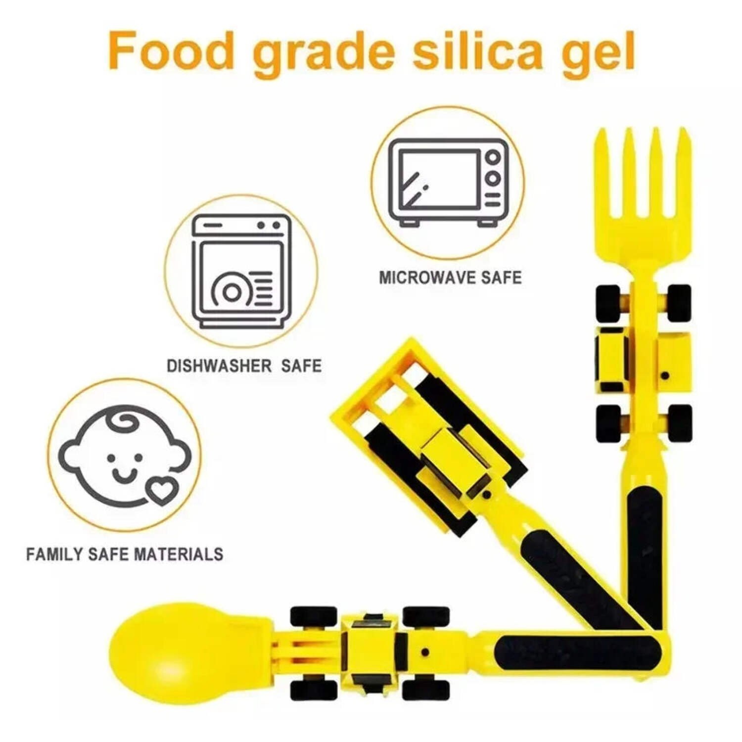 🔥LAST DAY 49% OFF - Creatively Kids Eating Plate and Utensils Set