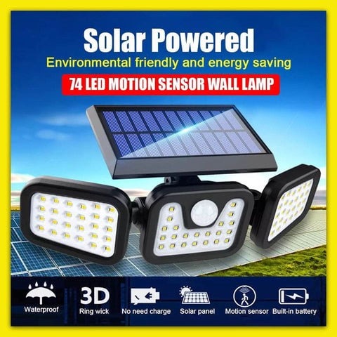 🎁 Hot Sale 49% OFF 🔥 Adjustable Motion Sensor Solar Lumina Lights