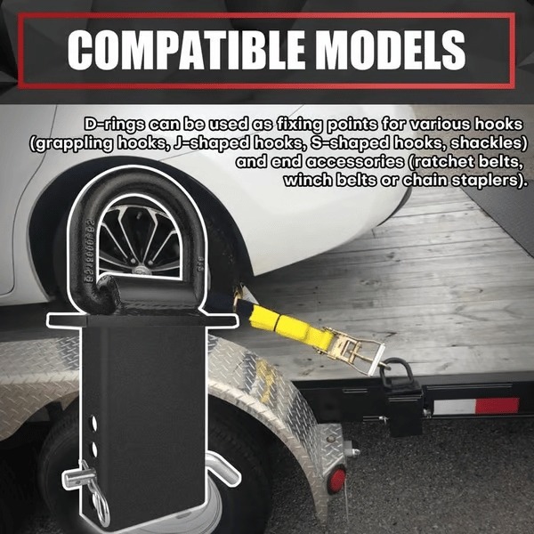 🚗 LAST DAY 49% OFF 🔥 Heavy-Duty Removable D-Ring Tie Down for Utility Trailers