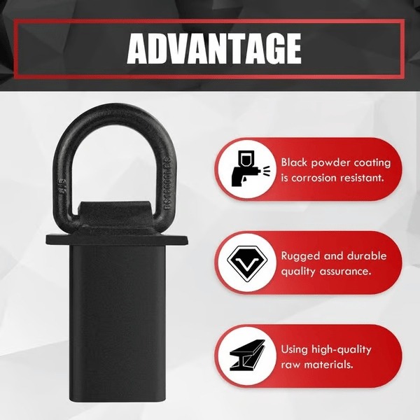 🚗 LAST DAY 49% OFF 🔥 Heavy-Duty Removable D-Ring Tie Down for Utility Trailers