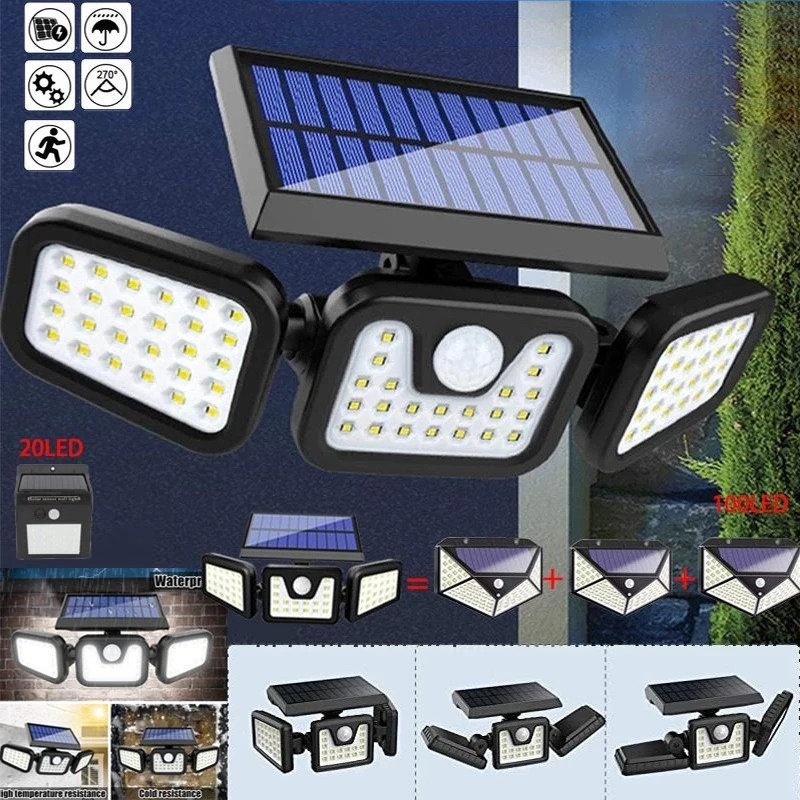 🎁 Hot Sale 49% OFF 🔥 Adjustable Motion Sensor Solar Lumina Lights