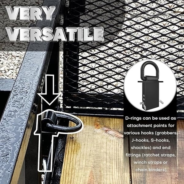 🚗 LAST DAY 49% OFF 🔥 Heavy-Duty Removable D-Ring Tie Down for Utility Trailers