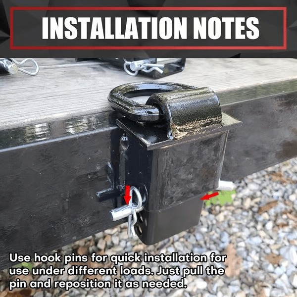 🚗 LAST DAY 49% OFF 🔥 Heavy-Duty Removable D-Ring Tie Down for Utility Trailers