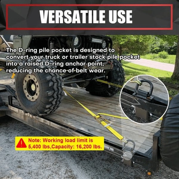 🚗 LAST DAY 49% OFF 🔥 Heavy-Duty Removable D-Ring Tie Down for Utility Trailers