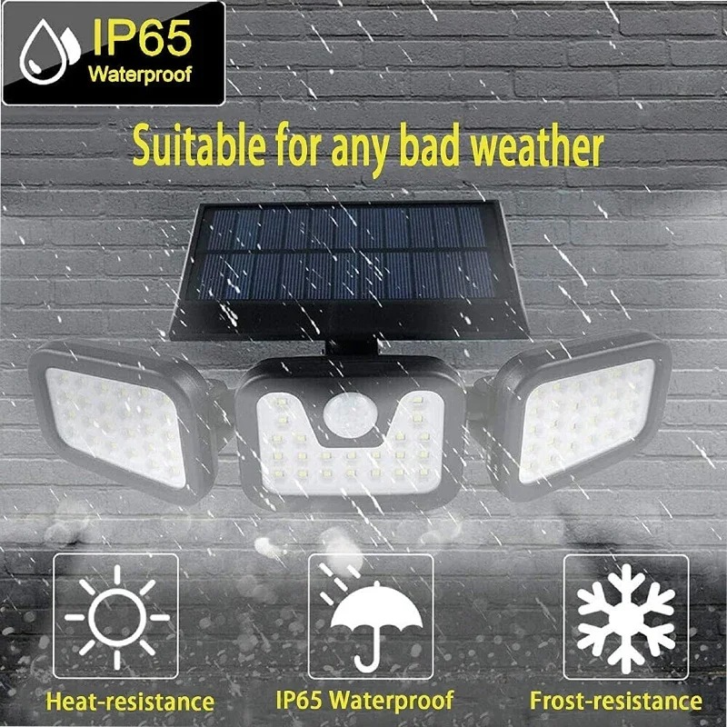 🎁 Hot Sale 49% OFF 🔥 Adjustable Motion Sensor Solar Lumina Lights