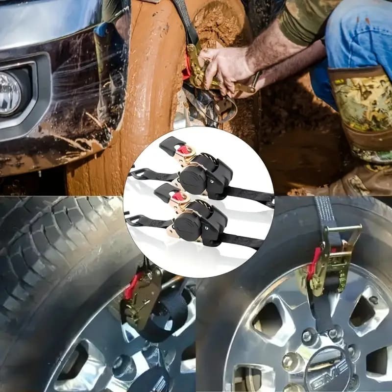 🎁The Perfect Father’s Day Gift – Retractable Ratchet Strap (2025 Special Deal💙)