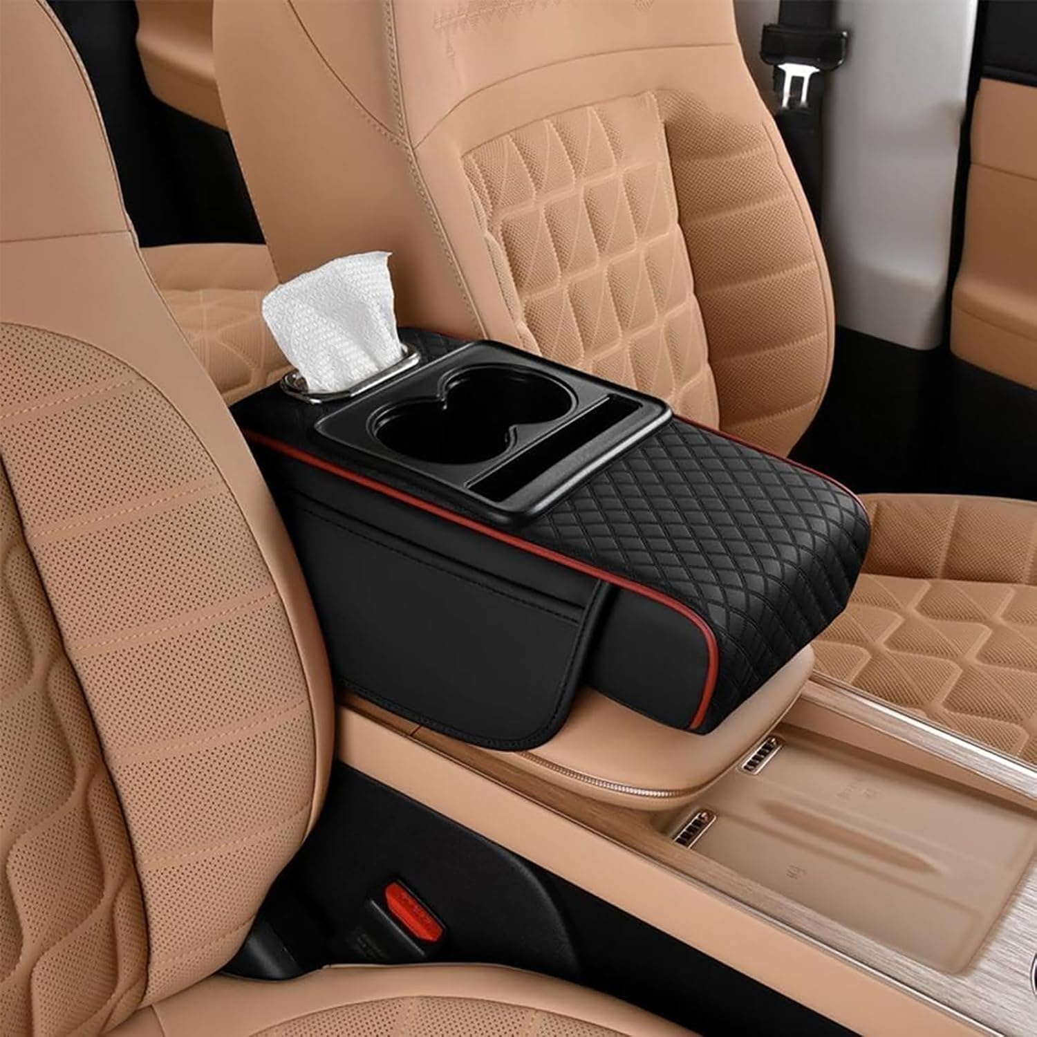 🔥Hot Sale 50% OFF🔥 Multifunctional PU Leather Car Armrest Box Mat