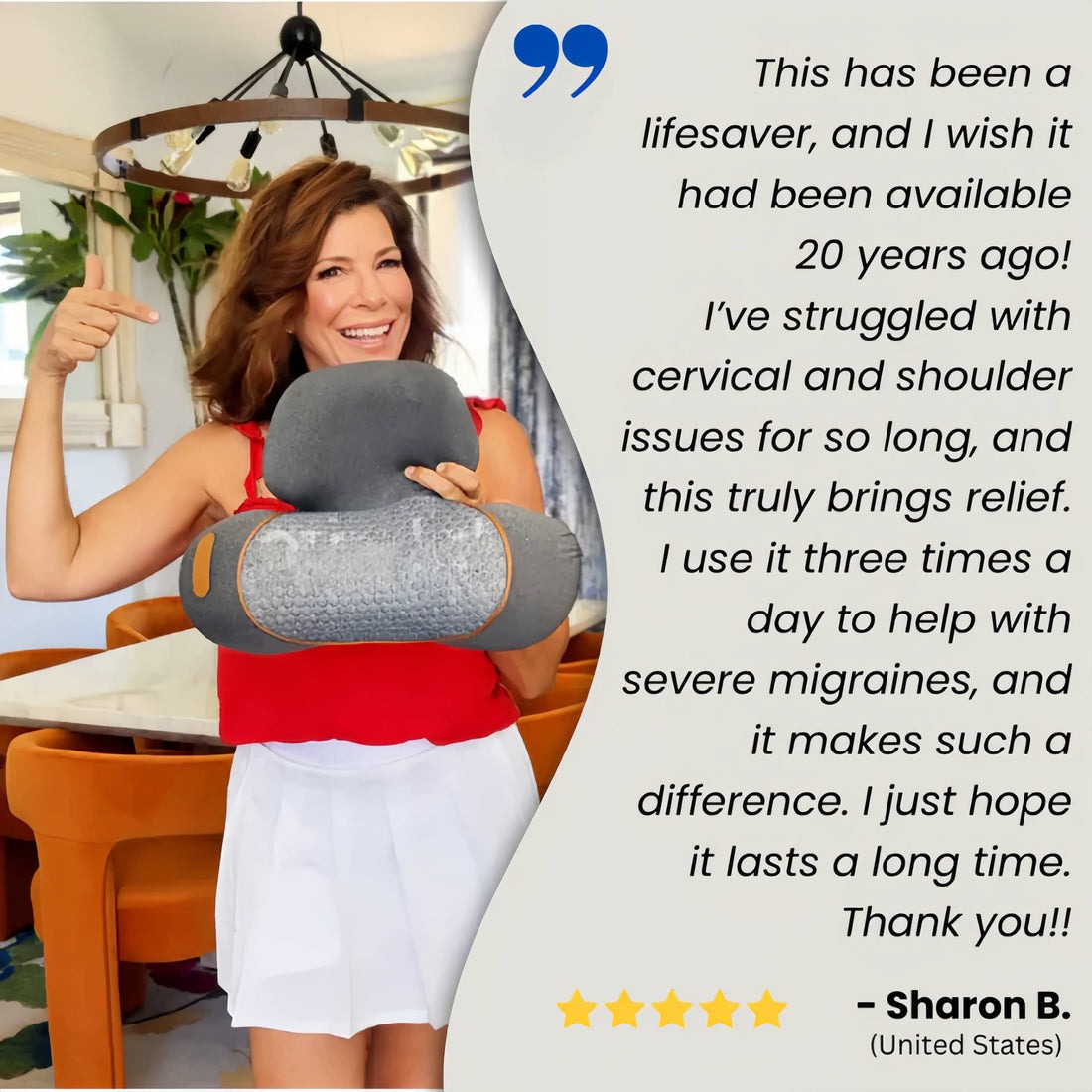 3 In 1 Neck Massage Pillow