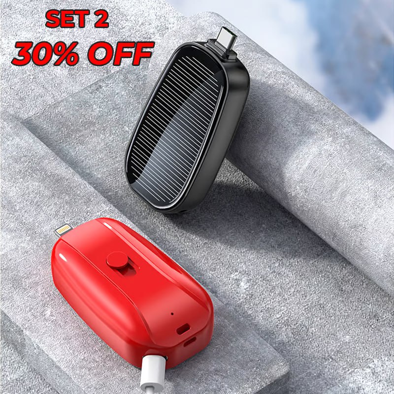 Mini emergency solar power bank
