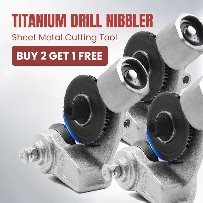 🔥 Limited 2026 Deal ⚙️Titanium Drill Nibbler – Sheet Metal Cutting Tool (50% OFF)