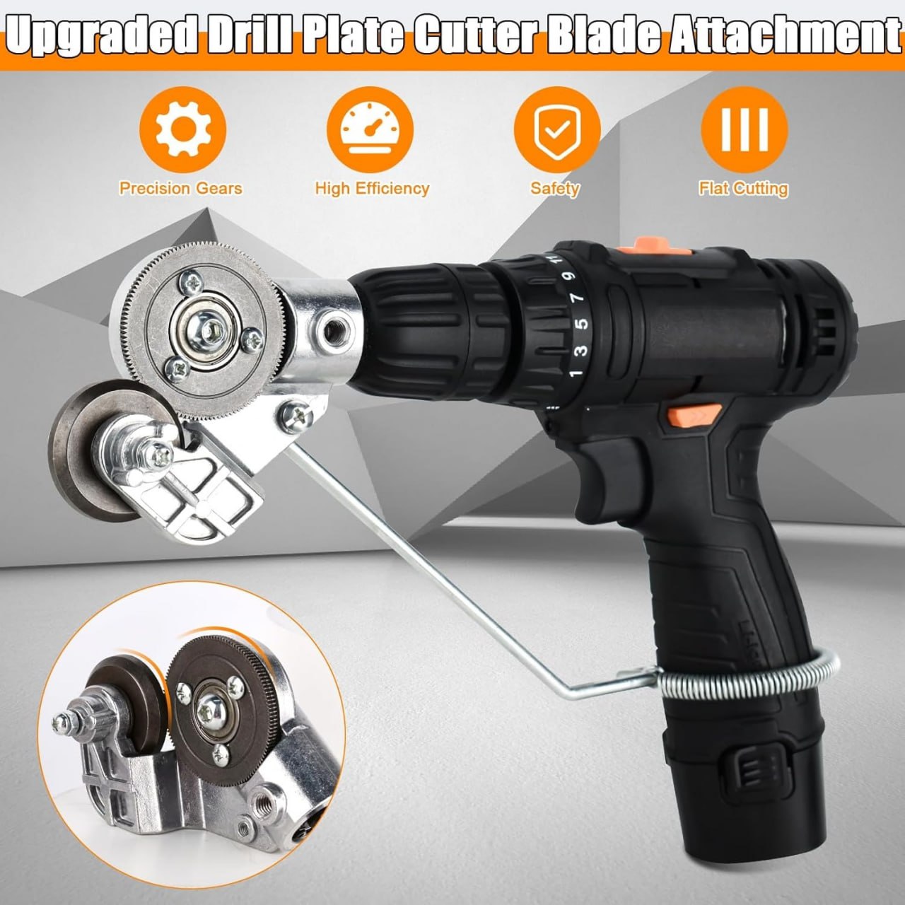 🔥 Limited 2026 Deal ⚙️Titanium Drill Nibbler – Sheet Metal Cutting Tool (50% OFF)