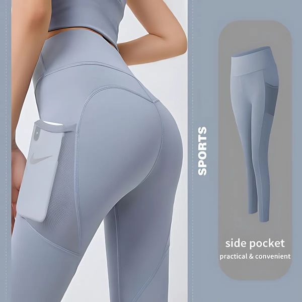 🔥Hot Sale 49% OFF🔥High Waisted Tummy Control Side Pocket Shaping Training Leggings