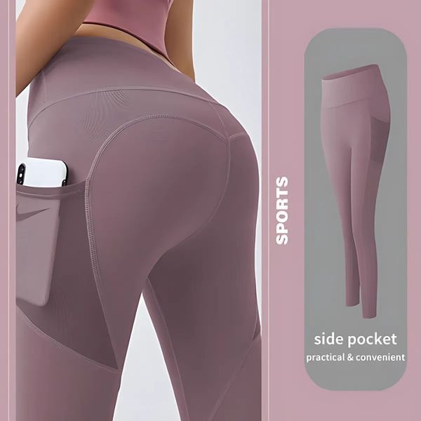 🔥Hot Sale 49% OFF🔥High Waisted Tummy Control Side Pocket Shaping Training Leggings