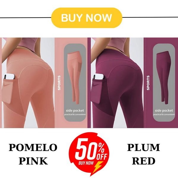 🔥Hot Sale 49% OFF🔥High Waisted Tummy Control Side Pocket Shaping Training Leggings