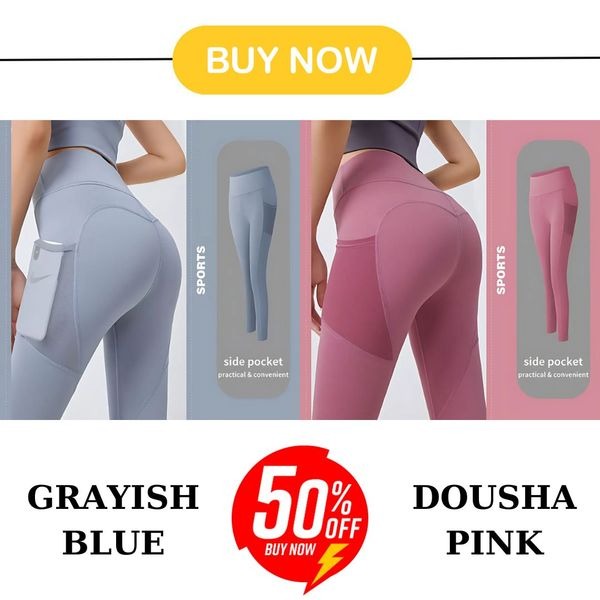 🔥Hot Sale 49% OFF🔥High Waisted Tummy Control Side Pocket Shaping Training Leggings