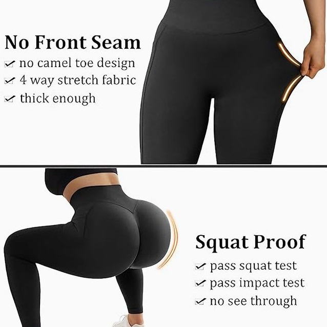 🔥Hot Sale 49% OFF🔥High Waisted Tummy Control Side Pocket Shaping Training Leggings