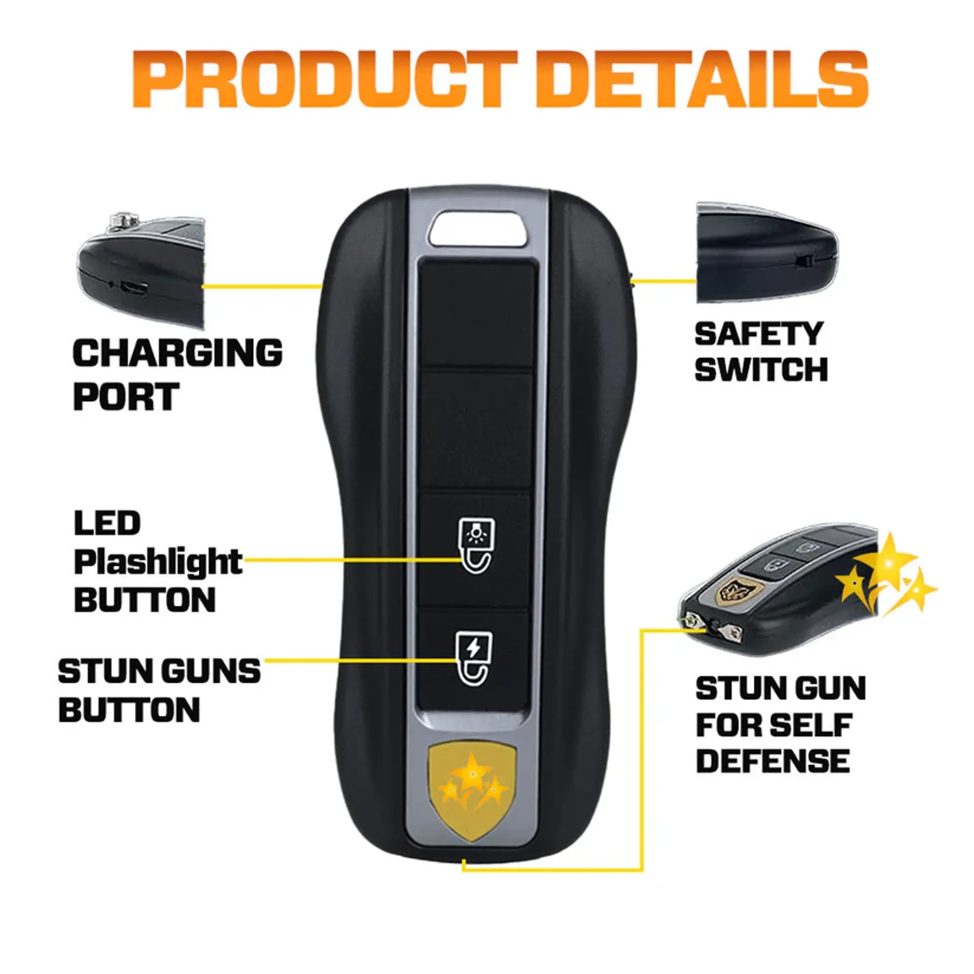 💥 2026 Mega Sale 70% OFF 🔥 VOLTAX V57 Hi-Tech Stun Flashlight Car Key ⚡ Smart Defense - Stay Safe