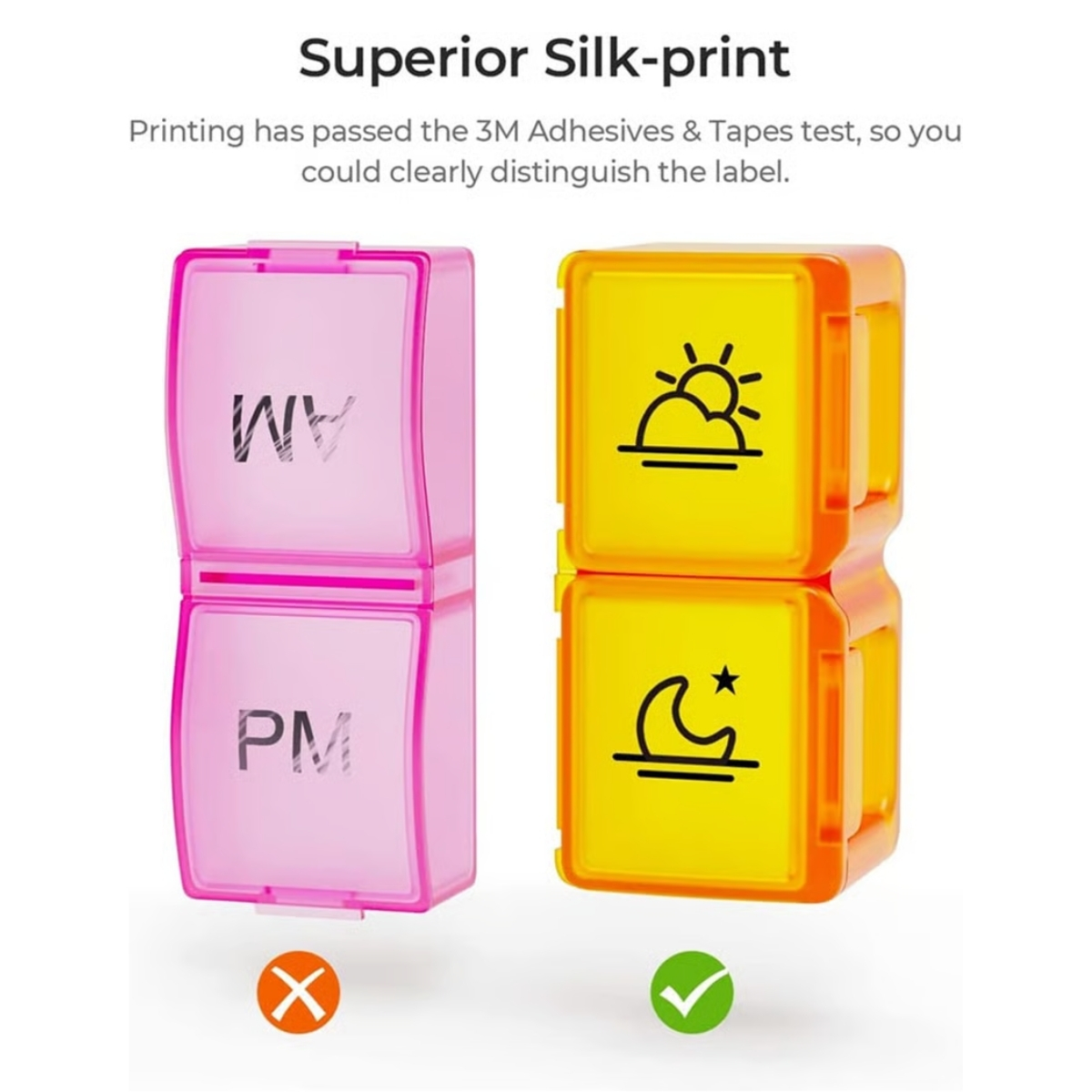 💊 Monthly AM/PM Pill Organizer – Twice-a-Day Medicine & Vitamin Storage with Stickers