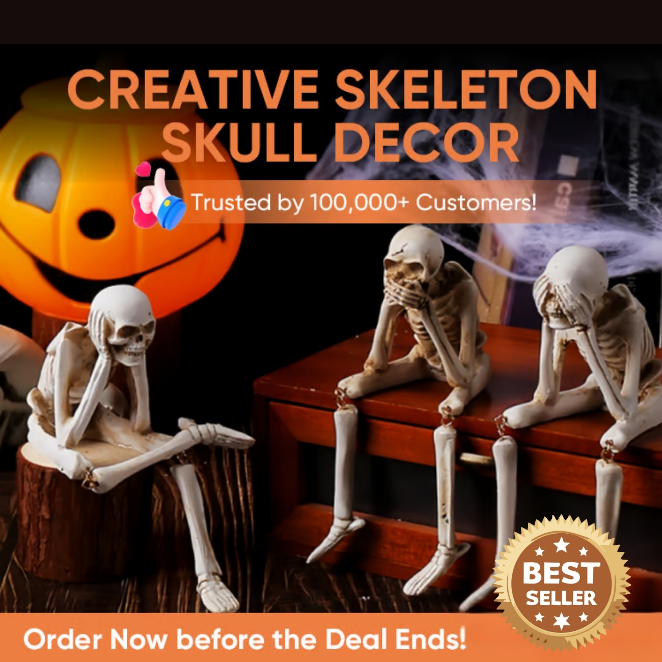 Creative Skeleton Skull Decor