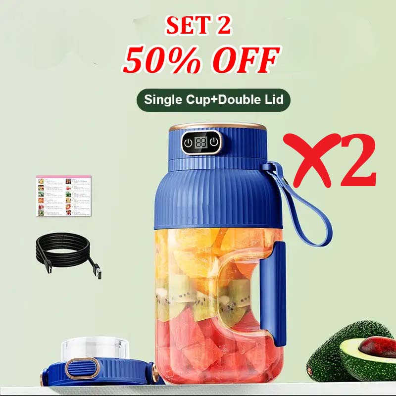 🎁NEW YEAR HOT SALE 50% OFF🍊Multifunctional Portable Juicer Cup With Digital Display