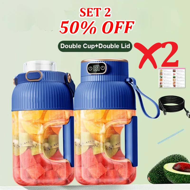 🎁NEW YEAR HOT SALE 50% OFF🍊Multifunctional Portable Juicer Cup With Digital Display