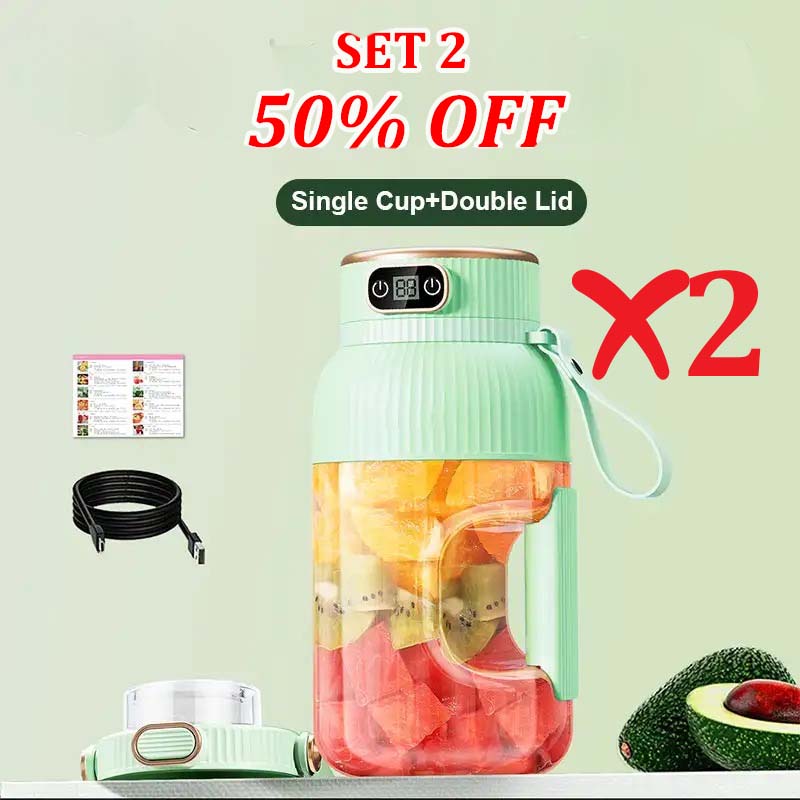 🎁NEW YEAR HOT SALE 50% OFF🍊Multifunctional Portable Juicer Cup With Digital Display