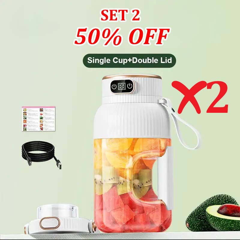🎁NEW YEAR HOT SALE 50% OFF🍊Multifunctional Portable Juicer Cup With Digital Display