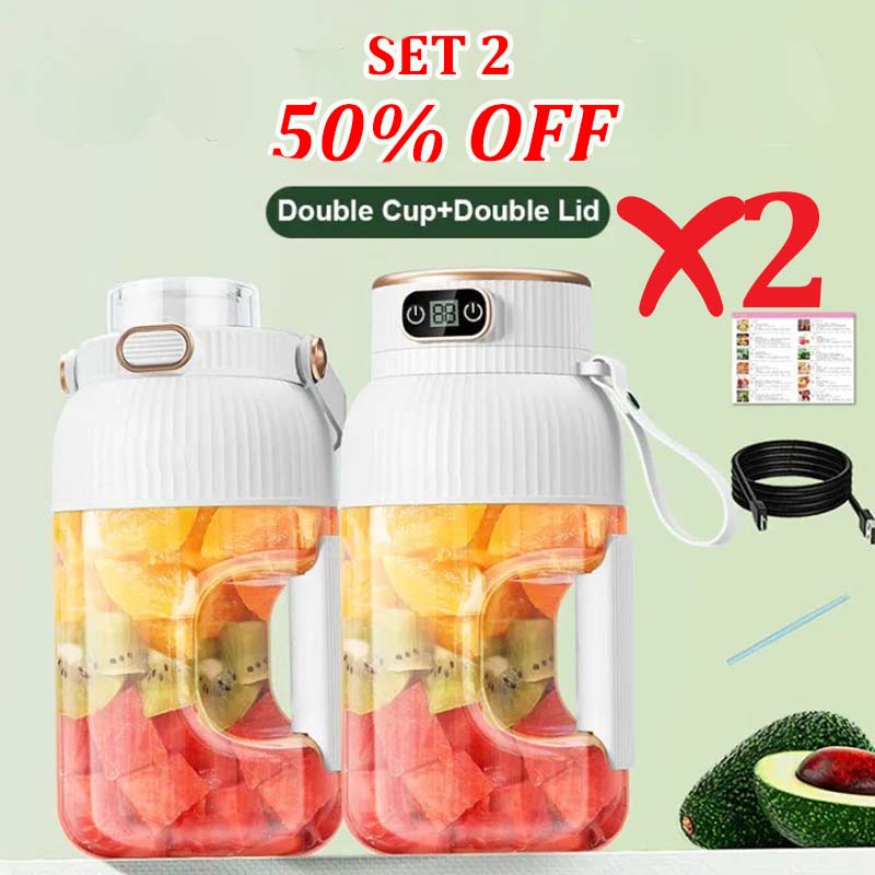 🎁NEW YEAR HOT SALE 50% OFF🍊Multifunctional Portable Juicer Cup With Digital Display
