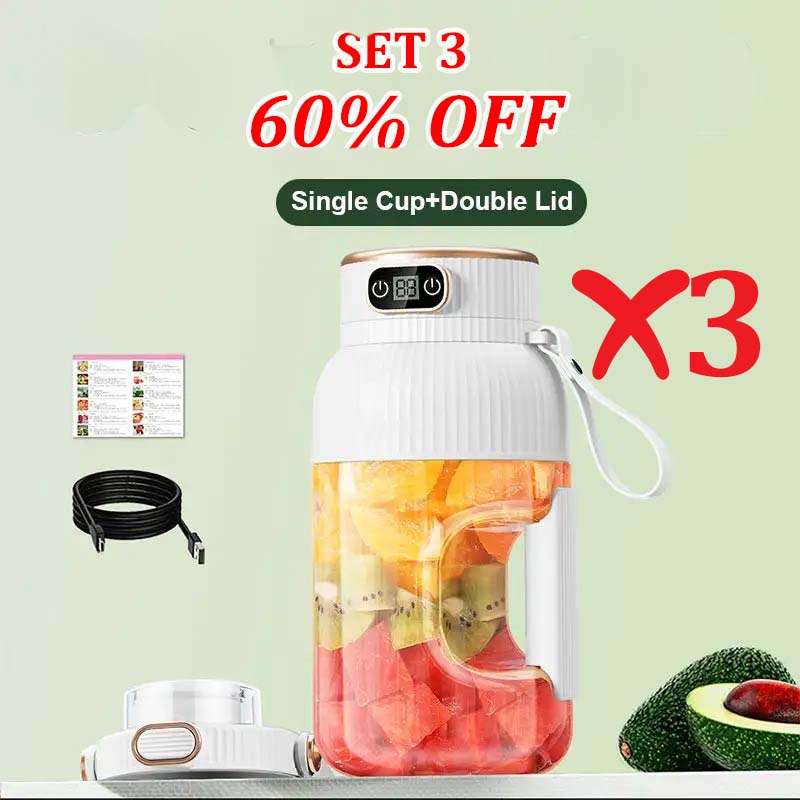 🎁NEW YEAR HOT SALE 50% OFF🍊Multifunctional Portable Juicer Cup With Digital Display