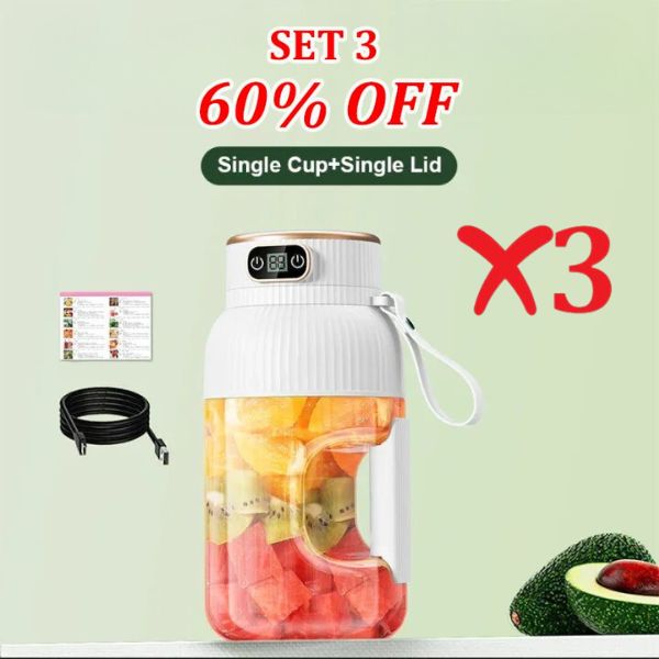 🎁NEW YEAR HOT SALE 50% OFF🍊Multifunctional Portable Juicer Cup With Digital Display