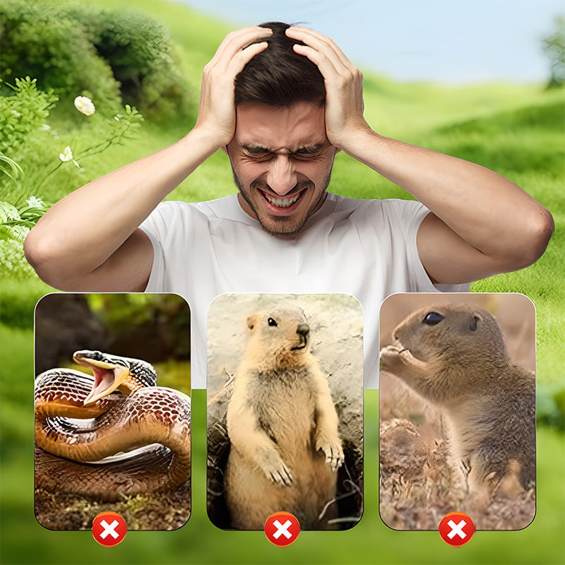 🌸Big Sale 50% OFF🌸 Solar Powered Waterproof Screw Mole Repellent
