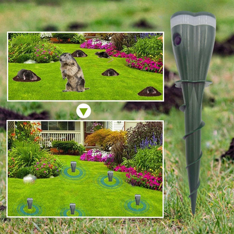 🌸Big Sale 50% OFF🌸 Solar Powered Waterproof Screw Mole Repellent