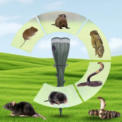 🌸Big Sale 50% OFF🌸 Solar Powered Waterproof Screw Mole Repellent