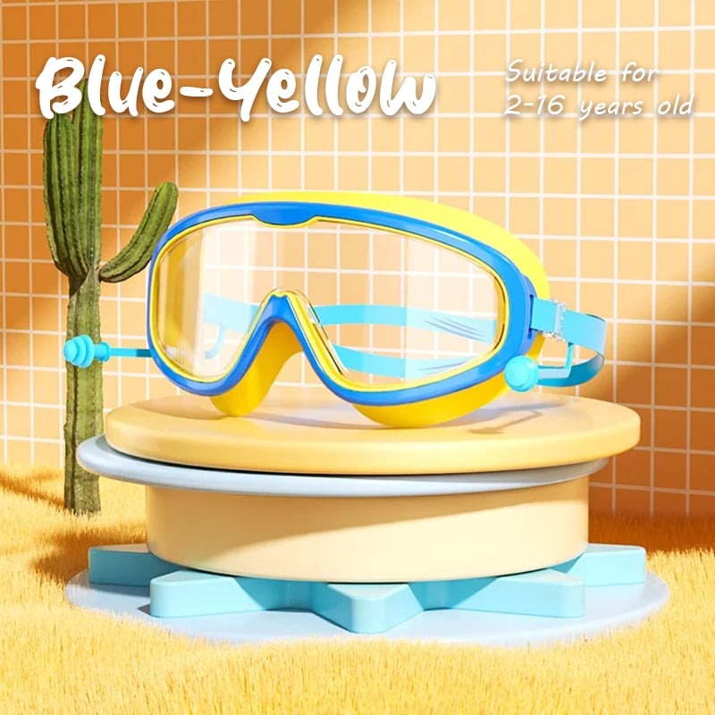 🏊‍♀️Last Day Promotion 49% OFF-🔥HD children's large frame waterproof and anti-fog swimming goggles