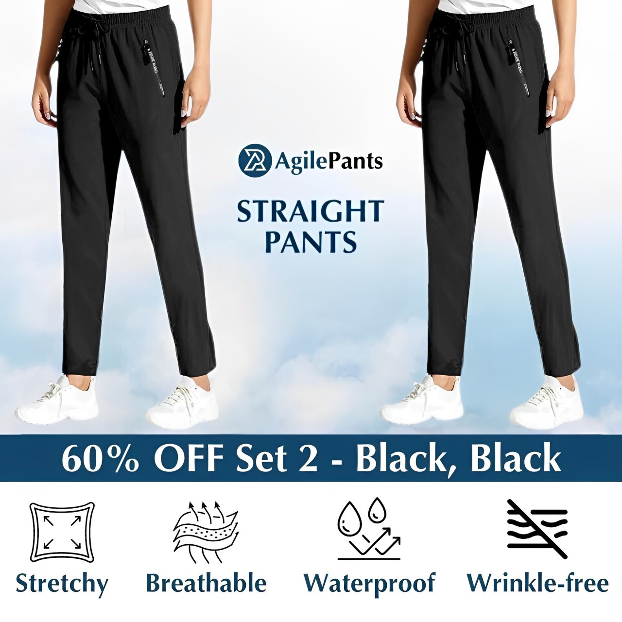 StretchActive - Women's Ultra Stretch Breathable Casual Pants