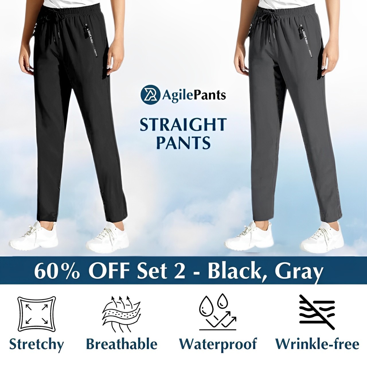StretchActive - Women's Ultra Stretch Breathable Casual Pants