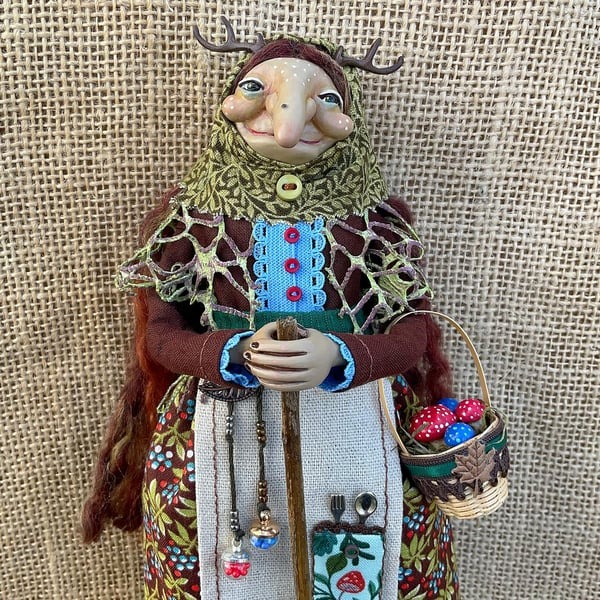 🎁 Mother’s Day Sale 40% OFF - 🔥 Handmade Kitchen Witch Doll