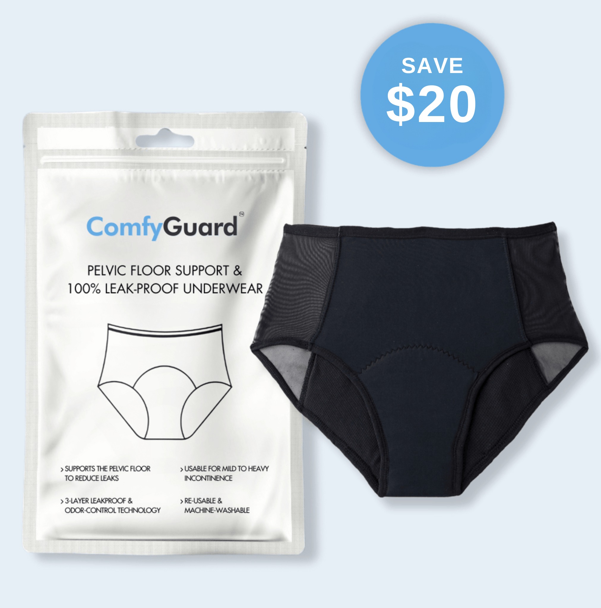 💐2025 Mother’s Day Pre-sale 🔥ComfyGuard™ Pelvic Floor Support & 100% Leak-Proof Underwear