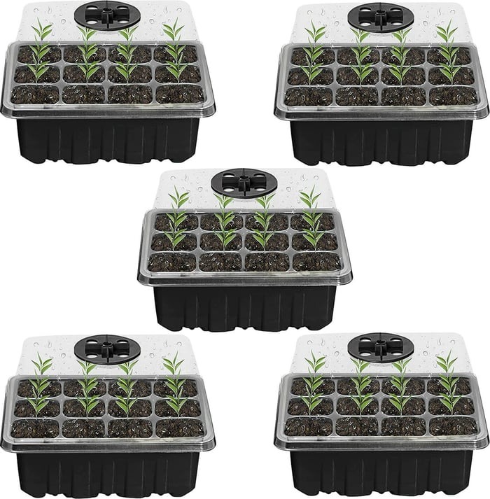 Spring Hot Sale 50% 🌱 Adjustable Humidity Seed Starter Trays with Grow Light