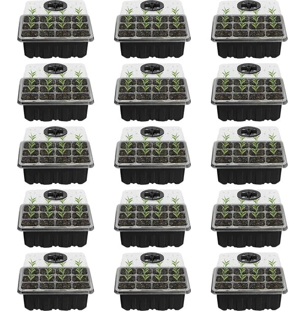 Spring Hot Sale 50% 🌱 Adjustable Humidity Seed Starter Trays with Grow Light