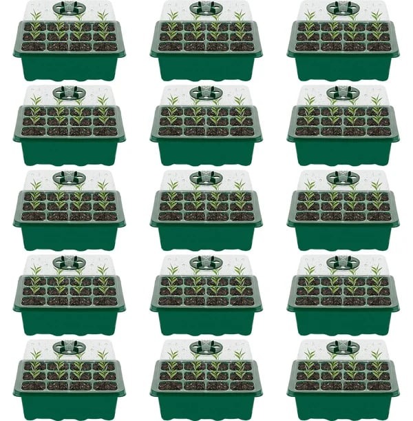 Spring Hot Sale 50% 🌱 Adjustable Humidity Seed Starter Trays with Grow Light