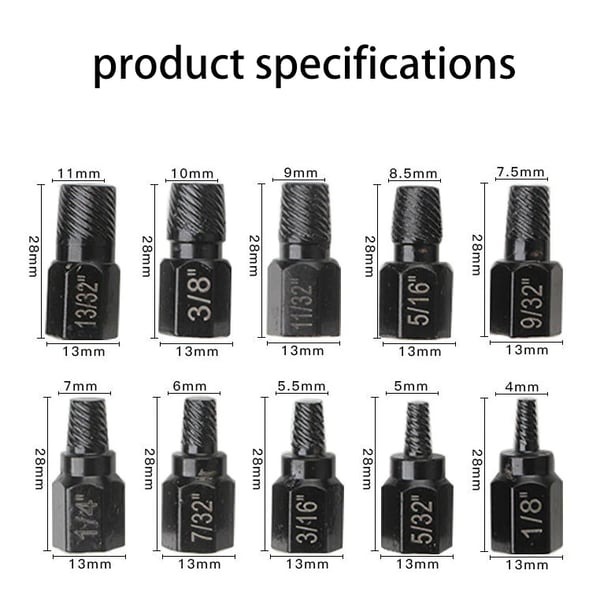 Broken Head Bolt Screw Cap Extractor Broken Head Screw Hexagon Socket Bolt Removal Tool