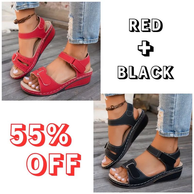 🔥Last Day Deal 70% OFF🔥 - Soft & Stylish Wedge Sandals for Effortless Comfort!